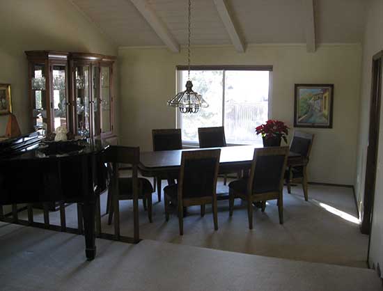 dining room before